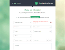 Tablet Screenshot of cryox.com